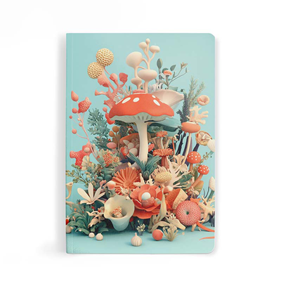 Carnet de Notes Personnalisé Illustrations 3D Organiques